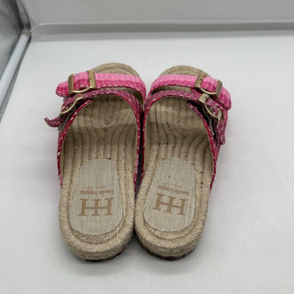 New Womens Haute Hippie Pink Twine Sandals Shoes Slides 7.5 M 7 1/2 - Picture 2 of 5